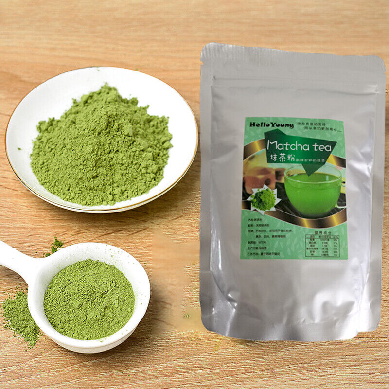 Matcha powder green tea latte drink sweetened premux keto bio 250g/8.8oz