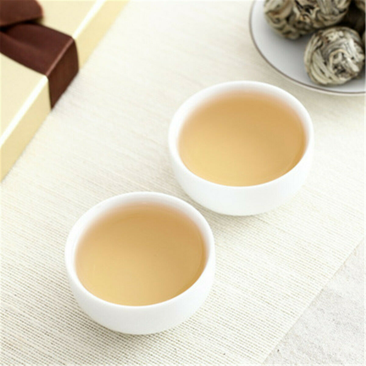 HelloYoung 100% White Ball Shaped Silver Needle White Tea Handmade White Tea Compressed Tea