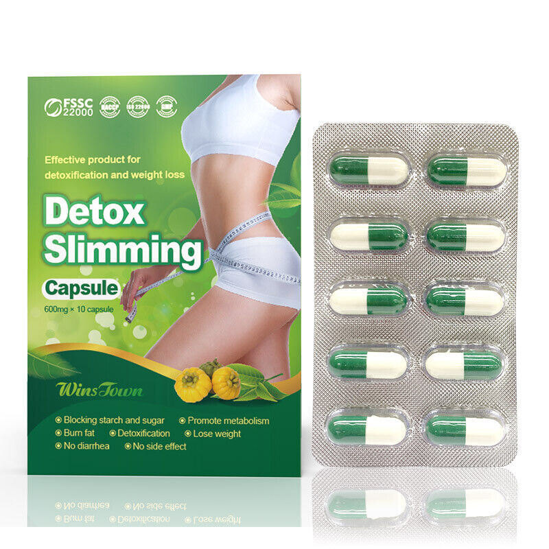 Detox Slimming Capsules Natural Weight Loss & Cleanse, Boost Metabolism & Energy