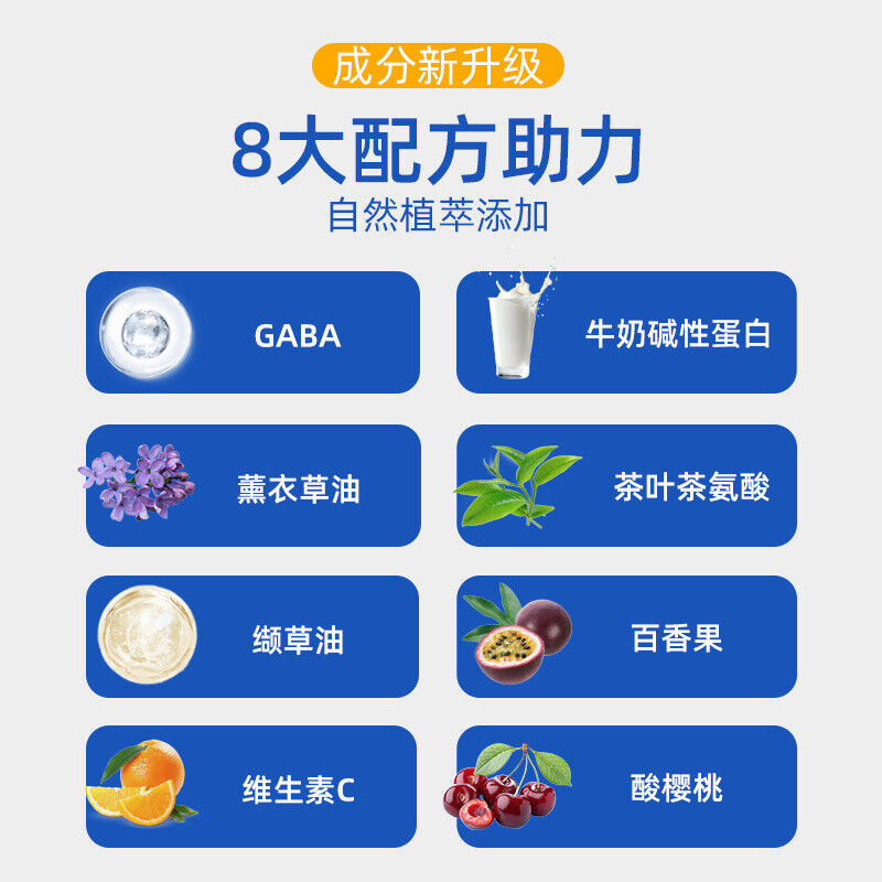 GNITE Sleep Soft Candy Grape Flavor Aminobutyric Acid Candy Gaba Sleep Candy