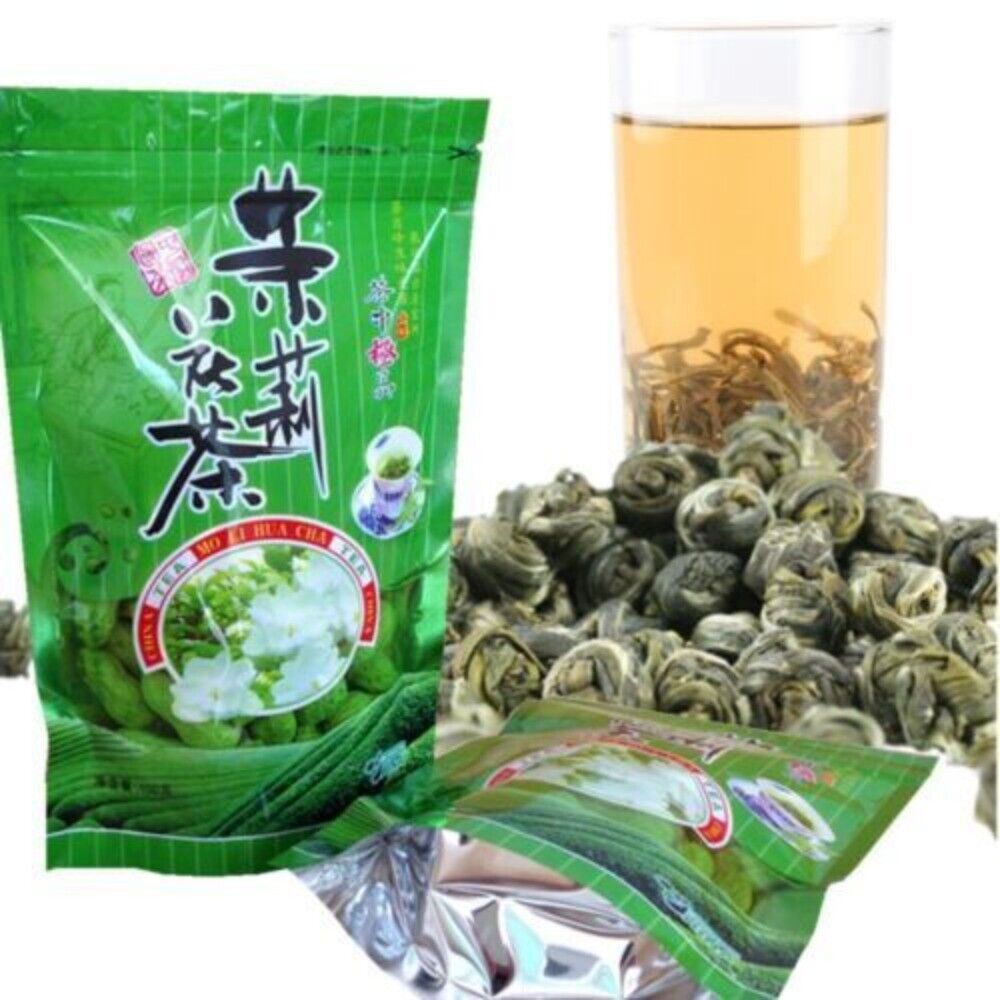 Flower Tea Jasmine Pearl Organic Green Tea Chinese Fragrant Tea Health Care 100g Main image