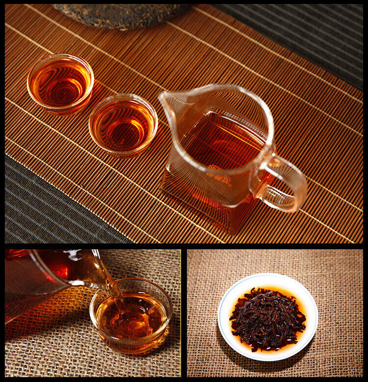 Yunnan Qizi Cake Tea Pu'er Ripe Tea Pu'er Ripe Tea Menghai Jinya 357g