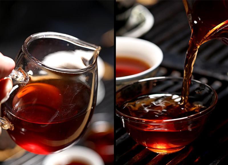 357g Yunnan Pu-erh Tea Puerh Ripe Tea Wishful Tea-cake Top Class Cooked Puer Tea
