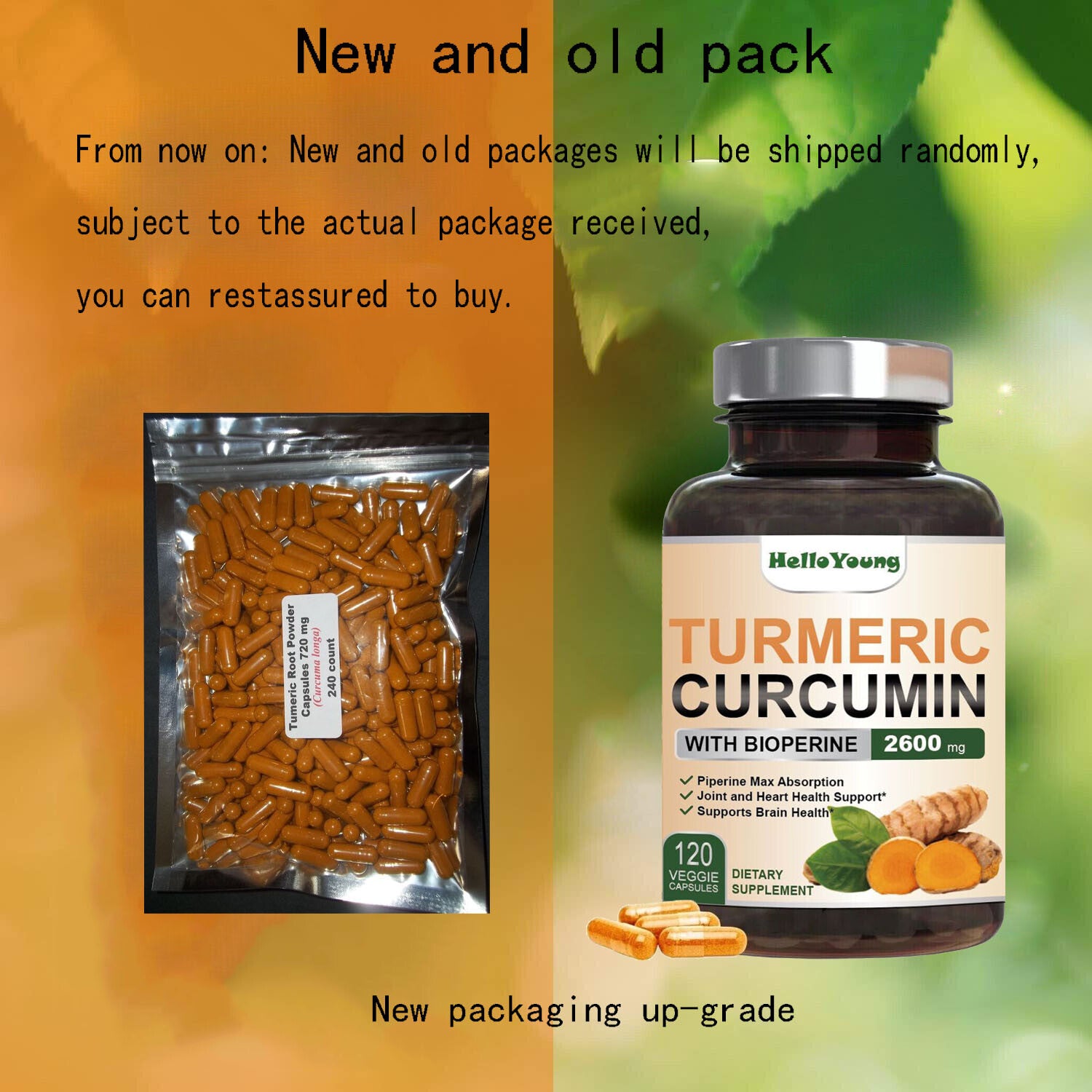 Digital (turmeric) root powder capsules (Curcuma longa)120 Secondary image