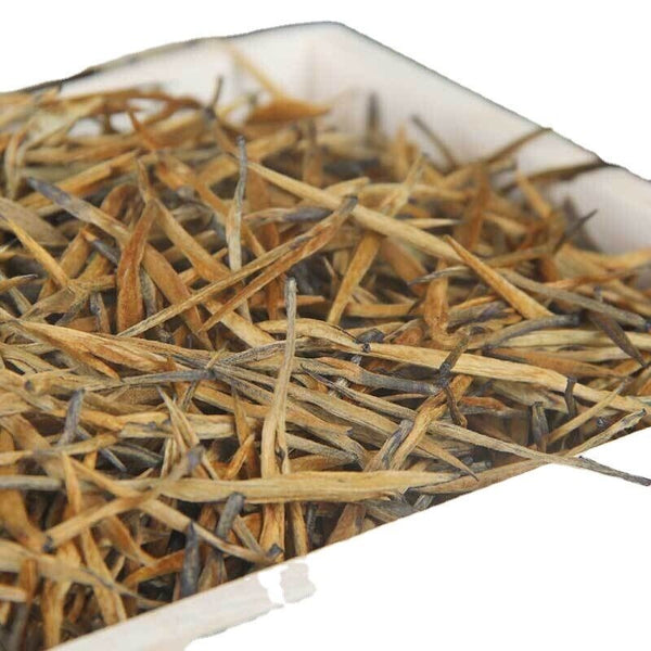 HelloYoung Wooden Box Yunnan Ancient Big Gold Needle Golden Bud Dian Hong Tea 500g/1.1lb