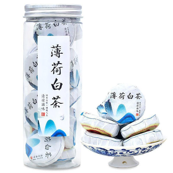 Mint Old White Tea Aged Shoumei White Tea Tangerine Peel Mini Tea Cake 100g