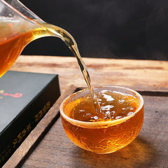 HelloYoung 1kg Hunan Tianti Anhua Black Tea Golden Flower Tian Fu Brick Tea Anhua Black Tea