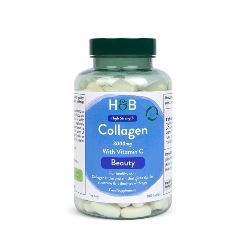 HB HB Triple Hydrolyzed Collagen Tablets 3000mg * 180 Tablets/Bottle Secondary image