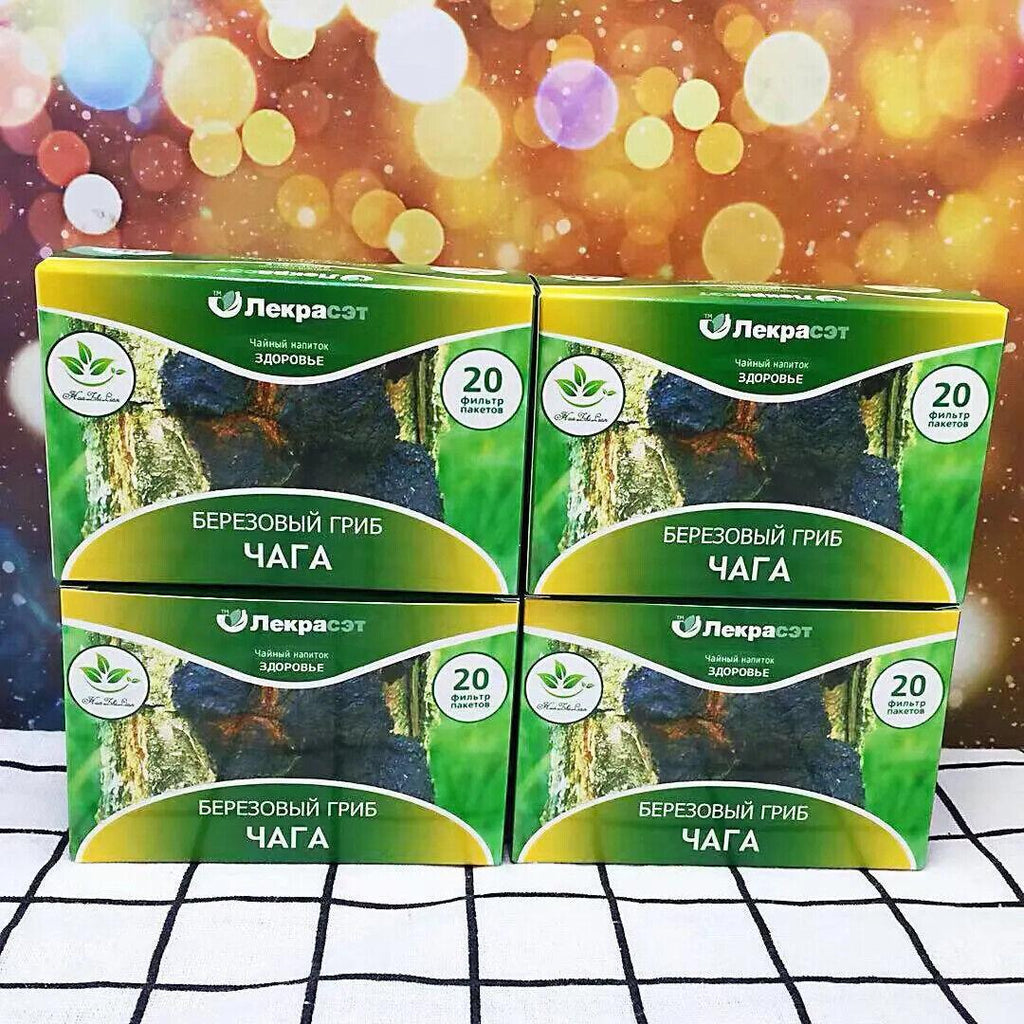 Wild Portable Individually Wrapped Chaga Birch Mushroom Flavored Birch Tea Bags