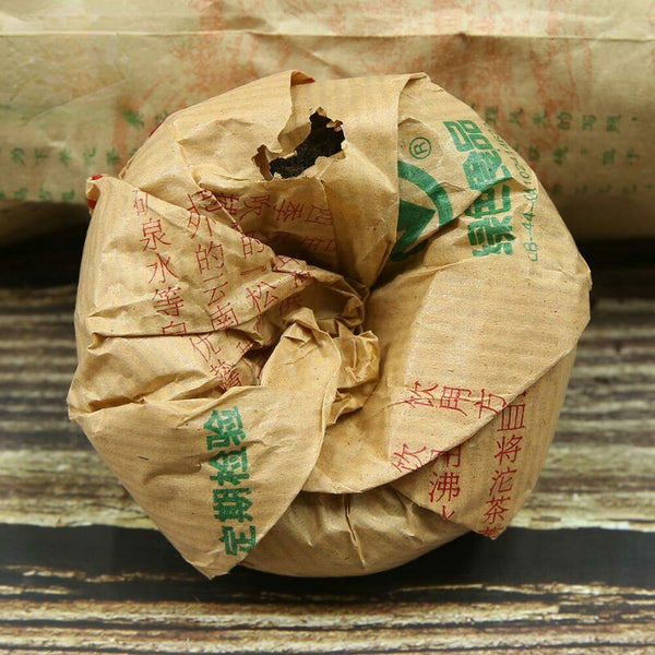 100g Xia Guan "Da Zhong Tuo Cha" Aged Green Pu Erh Tea 2006 Raw Pu Erh Tea