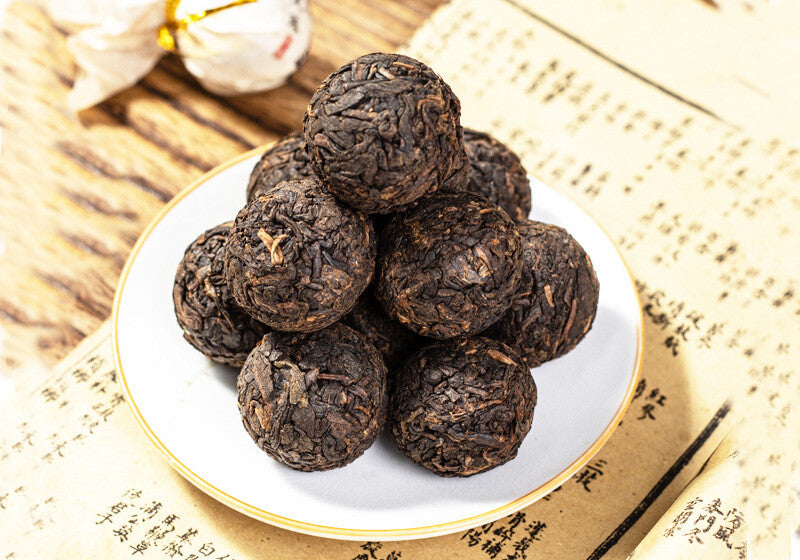 500g Yunnan Pu'er Raw Tea Dragon Pearl Tea Lincang Iceland Raw/ripe Pu'er Tea