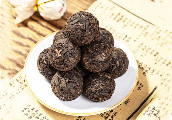 500g Yunnan Pu'er Raw Tea Dragon Pearl Tea Lincang Iceland Raw/ripe Pu'er Tea