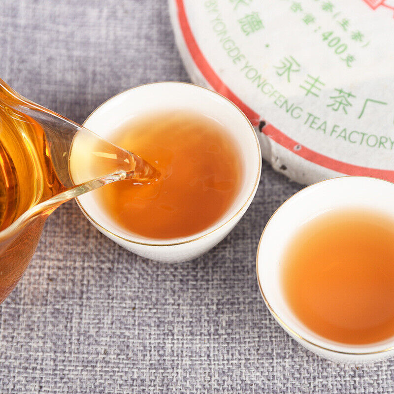 HelloYoung Pu'er Tea Raw Tea Cake 400g Old Tea Tree Tea Cake Healthy Drink