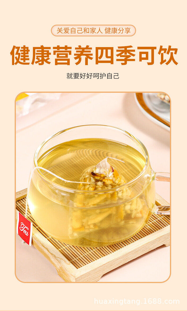 HelloYoung 80g 8g*10 packs of five fingers Poria tea triangle tea bags Tu Fu Ling Job tea
