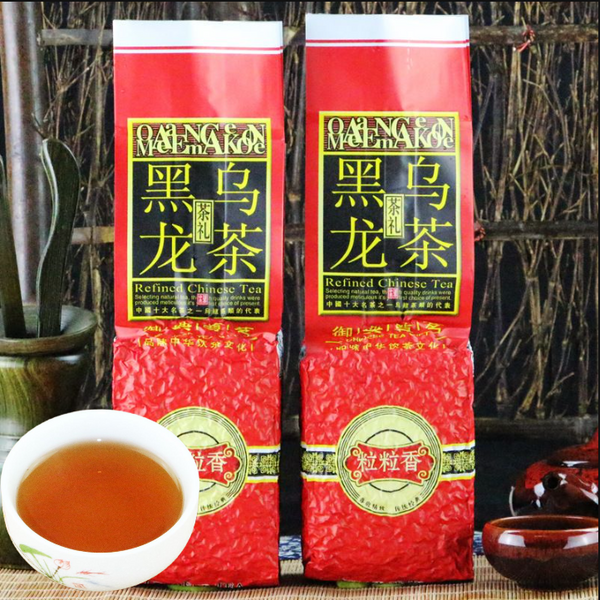 HelloYoung 250g/500g Chinese Black Oolong Tea Oil Cut Greed Drink Specialty Tea Health Care