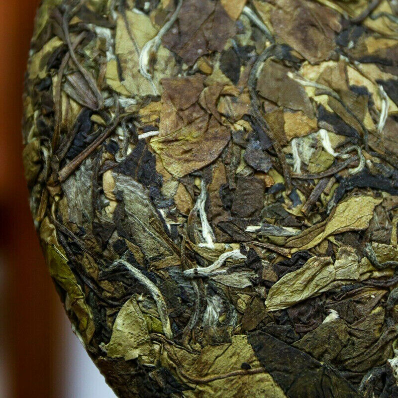 HelloYoung High Mountain Bai Cha Tea Fuding Shou Mei White Tea Organic White Tea Cake 350g Main image