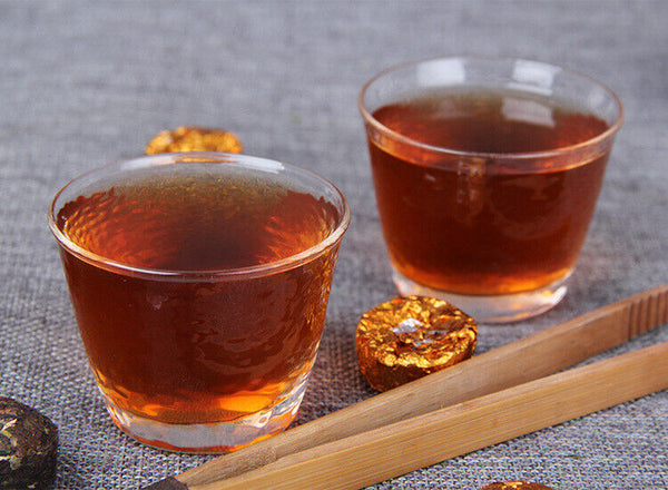 HelloYoung 500g Cloth Bag Puerh Tea Glutinous Aroma Ripe Tea Pu'er Small Tuocha