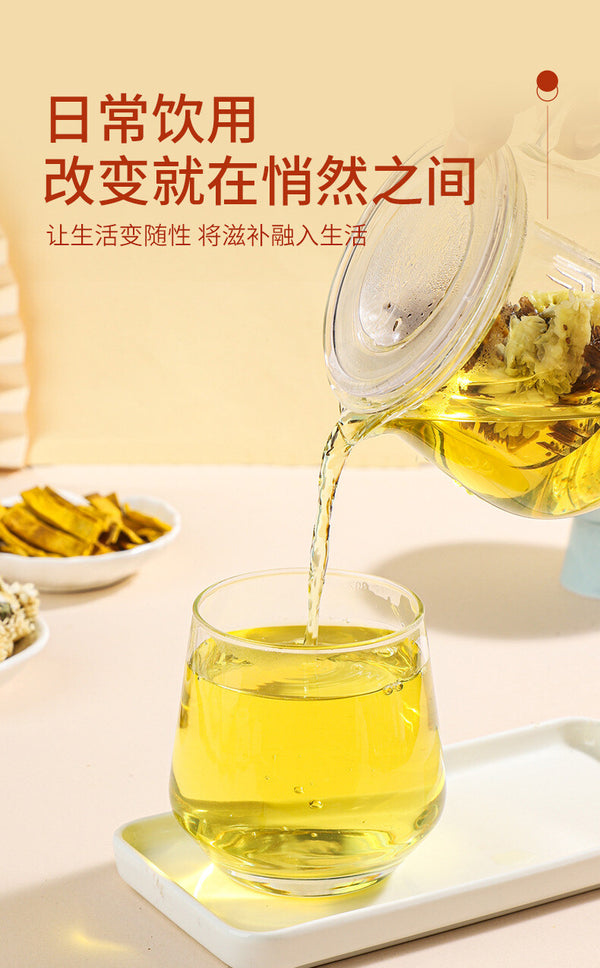 White Chrysanthemum Yellow Cypress Prunella Vulgaris Combination Herbal Tea