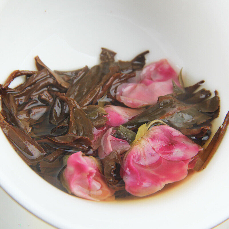 HelloYoung 100g Yunnan Old Tea Tree Red Rose Black Tea Fengqing Dian Hong Rose Tea Cake