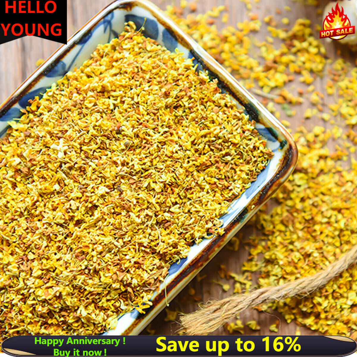 Premium Sweet-scented Osmanthus Flower Dried Fragrans Tea Fragrans Edible China Main image