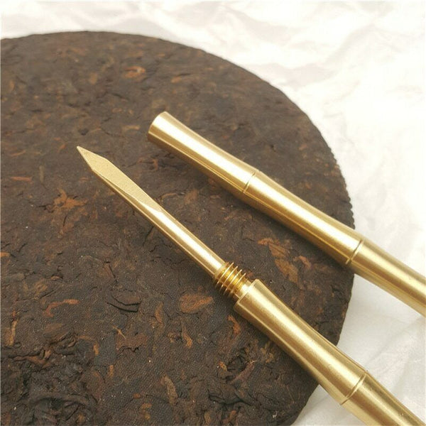 Tea Knife Pu Erh Tea Needle Puer Copper Tea Set Box Accessorie Tool Home Supply