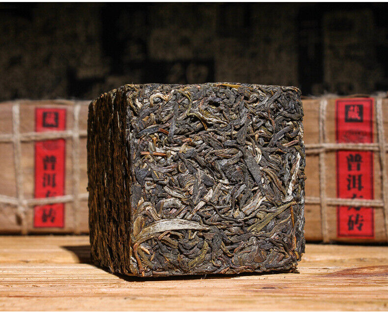 HelloYoung Natural Yunnan Pu'er Raw Tea Brick 500g Pu'er Raw Tea Brick Healthy Drink