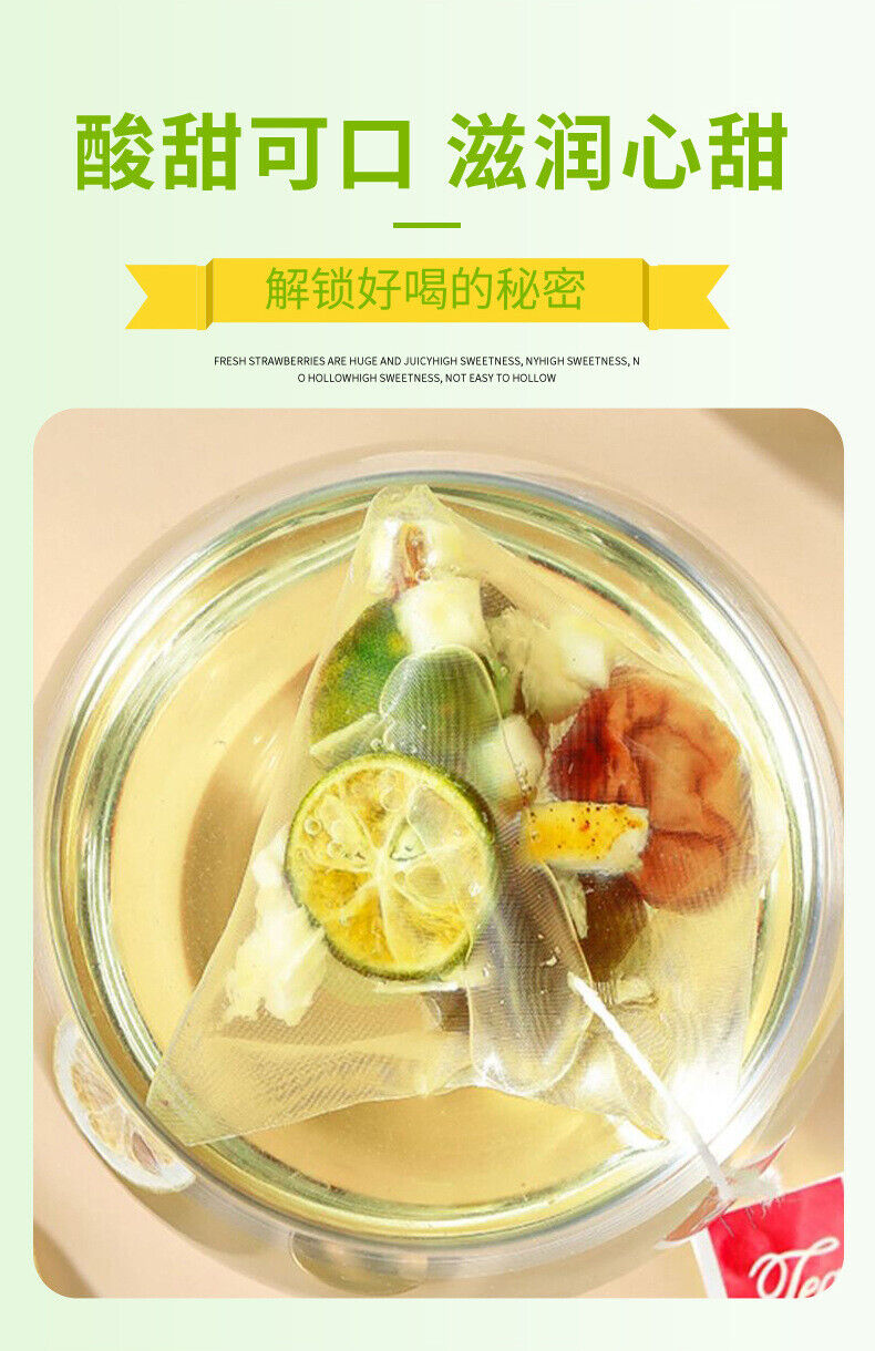Summer Cold Brew: Green Plum, Lemon Tea with Freeze-Dried Fruits