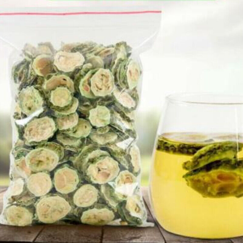 HelloYoung Original Dried Bitter Gourd Tea Slice Squash Momordica Charantia Herbs Tea 500g Secondary image