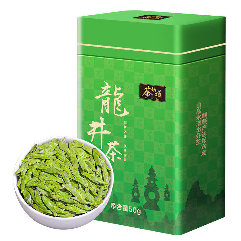 Rich Longjing Green Tea 50G Mingqian Spring Good Tea Canned Tea Loose Tea