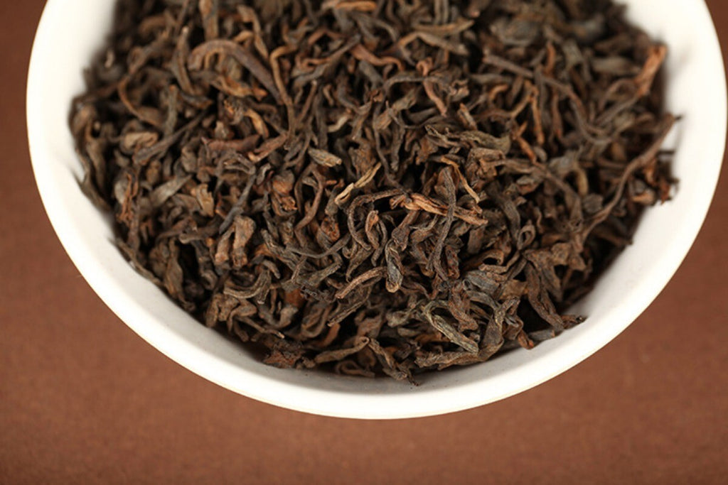 500g Yunnan Puerh Tea 2018 Menghai Ancient Tree Golden Bud Loose Tea Cooked Tea