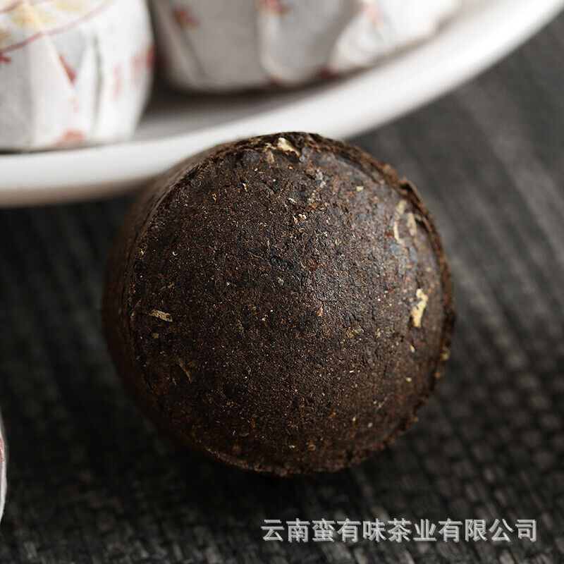 HelloYoung Yunnan Pu'er Tea 500g Glutinous Rice Fragrance Ripe Tuo(White Cotton) Pu'er Secondary image
