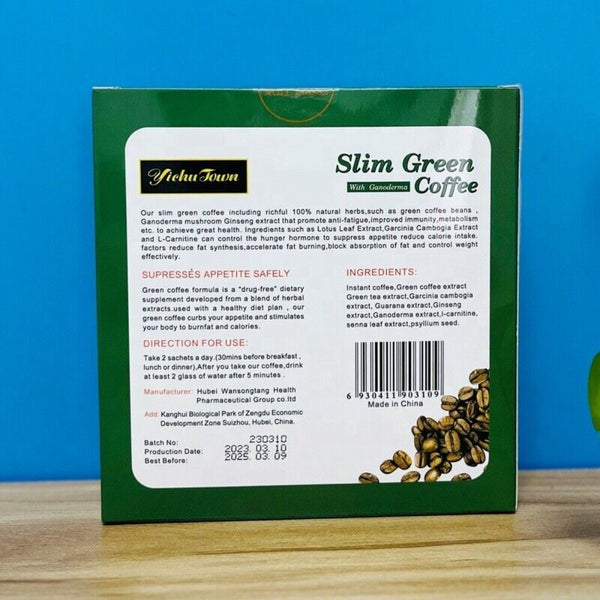 Natural Instant Weight Loss Ganoderma Coffee 10g*18 Pack Slimming Drink