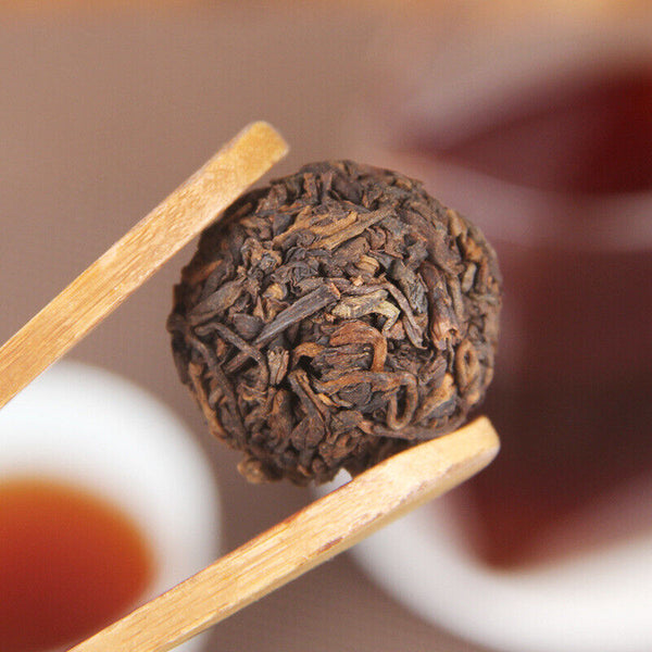 HelloYoung 500g Ancient Tree Longzhu Tuocha Top Bulk Cooked Pu'er Small Grain Tea Bingdao
