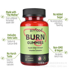 Burn Gummies Apple Cider Vinegar Gummies Keto Weight Loss 60 Gummies