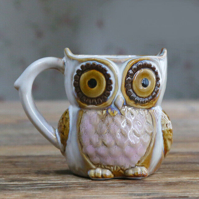 300ml Owl Cartoon Cup Milk Tea Mug Cups Mug Home Office Drinkware Coffee Ceramic