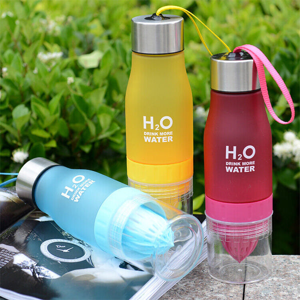 650ML Fruit Juice Water Bottle Infuser Outdoor Sports Portable Shaker Drinkware