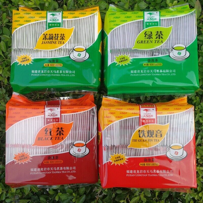 HelloYoung Green Tea Bags Disposable Tea Bags 100 sachets per bag 160g