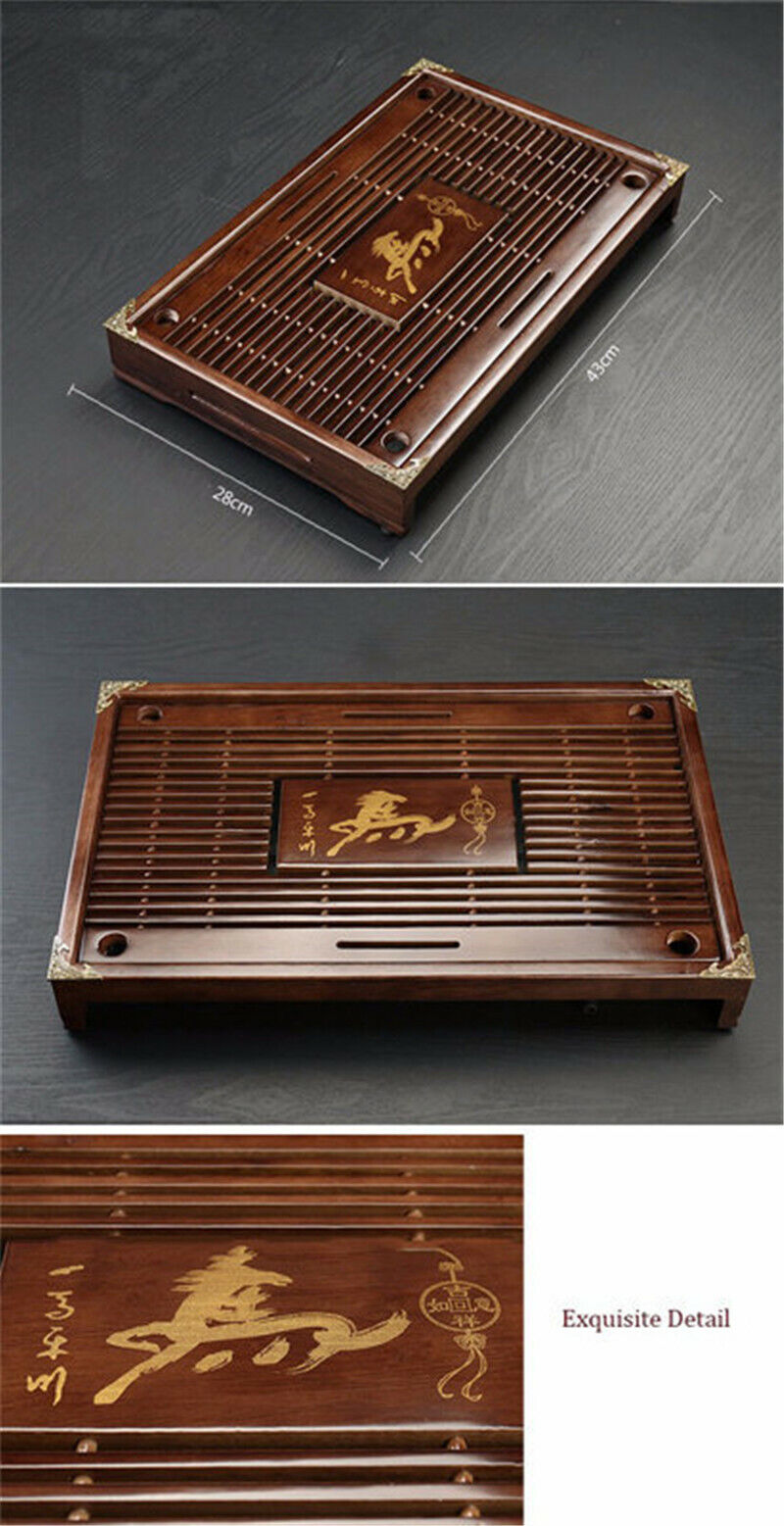 Tea Tray Teapot Tray Tea Cup Tray Chinese Solid Tea Tray Household Tea Board