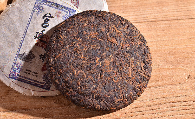 Pu'er Tea Cooked Tea Cake 100g Palace Cake Puerh Tea