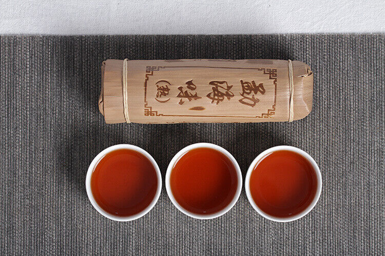 HelloYoung 200g Yunnan Pu'er Tea Menghai Flavor Xiao Longzhu Mini Bamboo Tube Ripe Tea