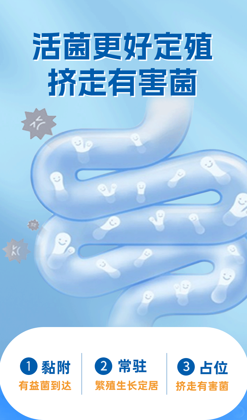 Prebiotic Compound Probiotics Sucrose Free Probiotic Freeze-dried Powder 3g*10