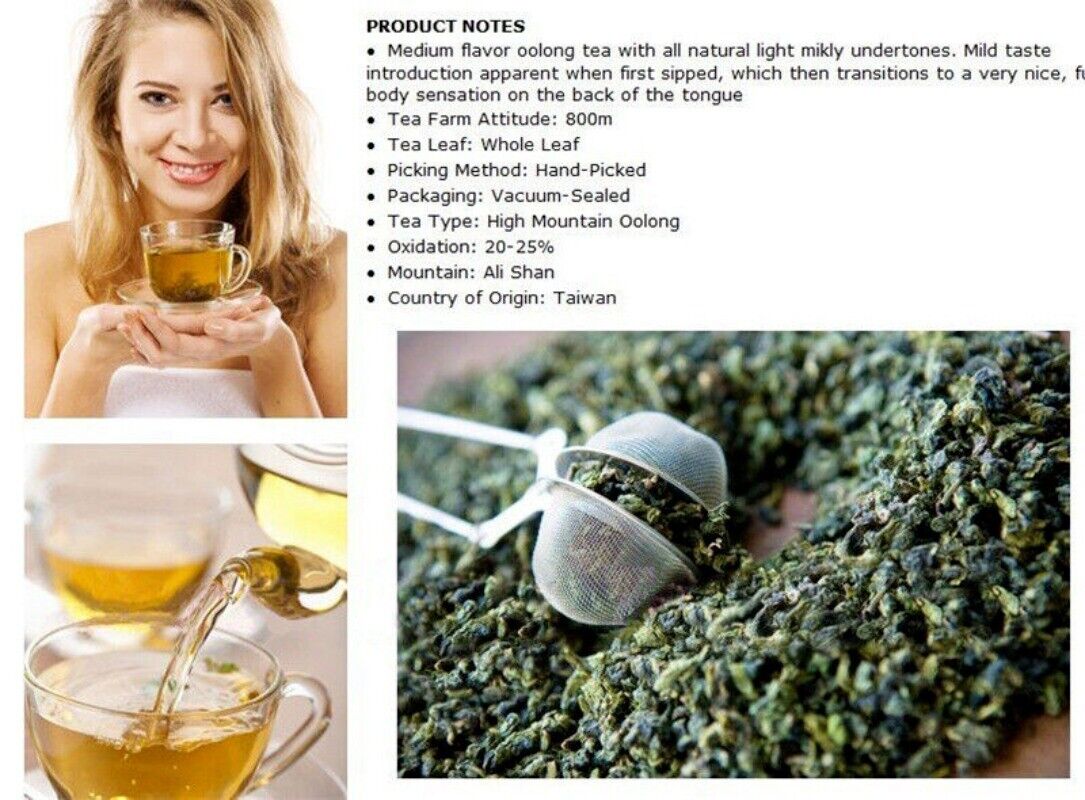 HelloYoung Healthy Drink 100g Milk Oolong Tea Taiwan High Mountain Organic Green Tea Herbal