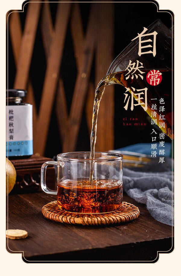 Loquat Autumn Pear Syrup with Honey & Monk Fruit - Handmade