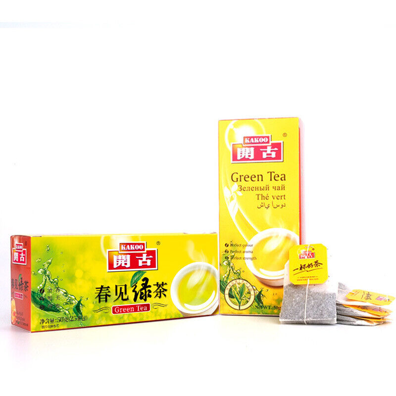 Premium Spring Green Tea 25 Bags Double Wrapped Tea Bags for Office and Hotel Secondary image