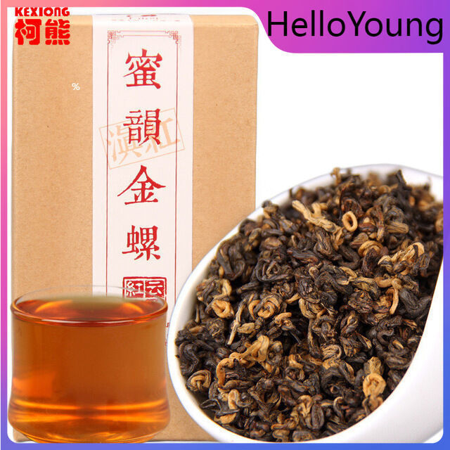 200g Kunming Crested Early Spring Honey Rhyme Gold Screw Black Red Dianhong Food Main image