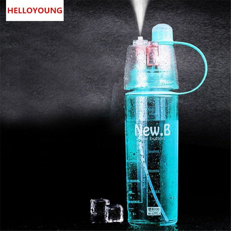 Sports Plastic Tea Cup Sport Spray Bottles Water Bottle Outdoor Shaker Drinkware