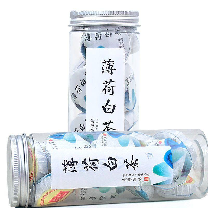 Mint Old White Tea Aged Shoumei White Tea Tangerine Peel Mini Tea Cake 100g