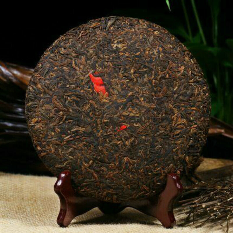 HelloYoung TeaBlack Tea Chinese Tea 357g Yunnan Ripe Pu-Erh Organic Puerh Tea Cake Lose Weight