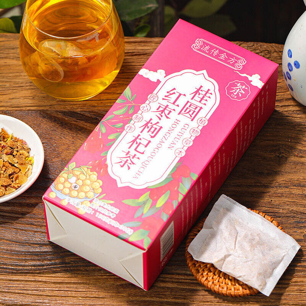 HelloYoung 150g Gui Yuan red dates and wolfberry tea black sugar ginger date health bag tea