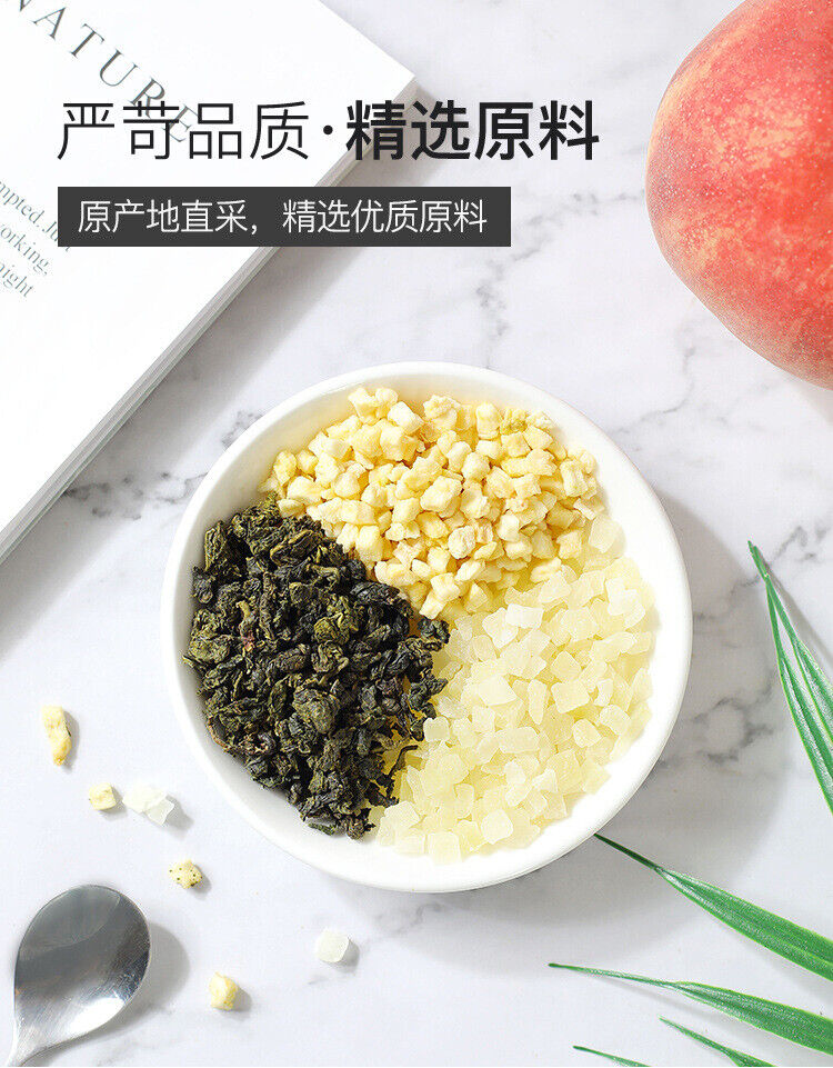 Cold Soaked Tea White Peach Oolong Honey Peach Flower Fruit Tea Triangle Bag